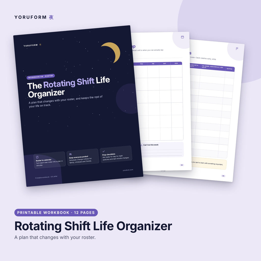 YORUFORM printable workbook cover and pages preview